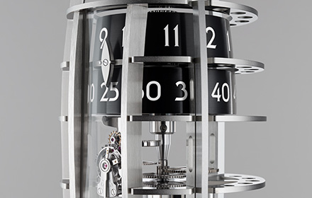 MB&F Destination Moon Table Clock