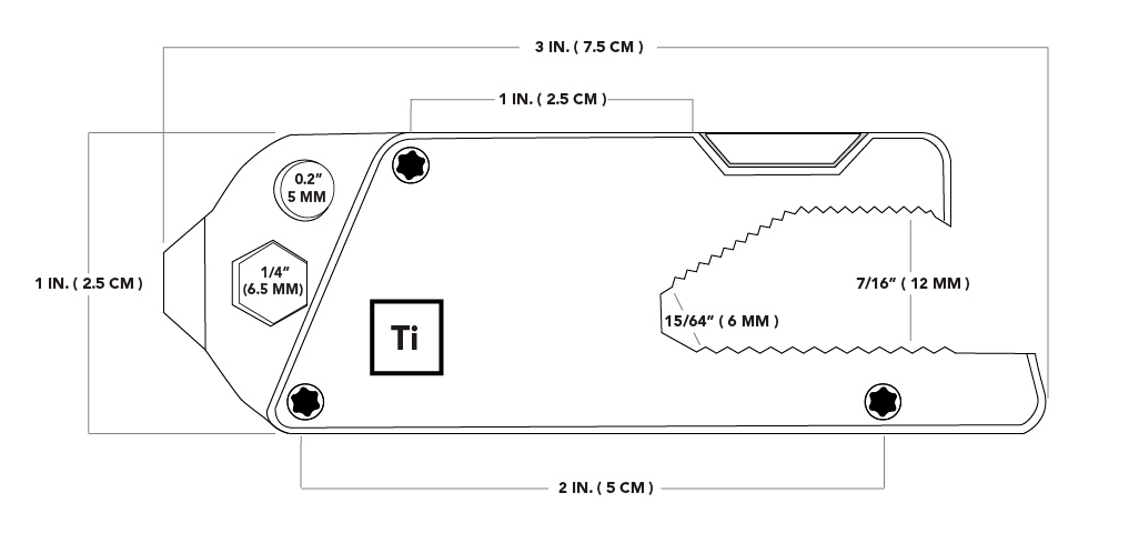 Big Idea Design 13-IN-1 TITANIUM TOOL