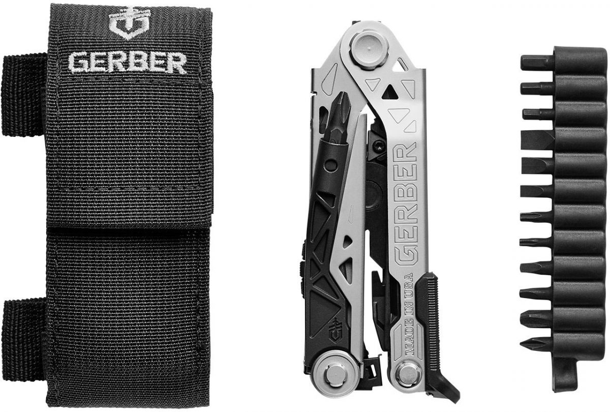 gerber center-drive plus multi-tool with bit set