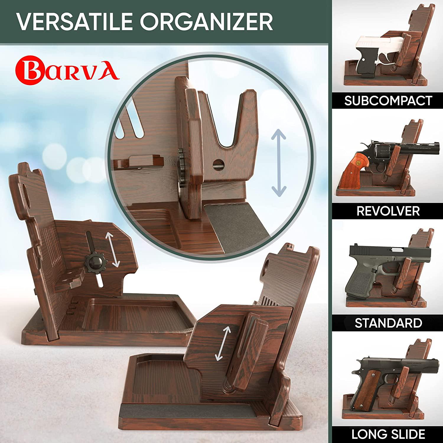 BARVA ADAPTIVE EDC TRAY WITH GUN HOLDER: DECLUTTER