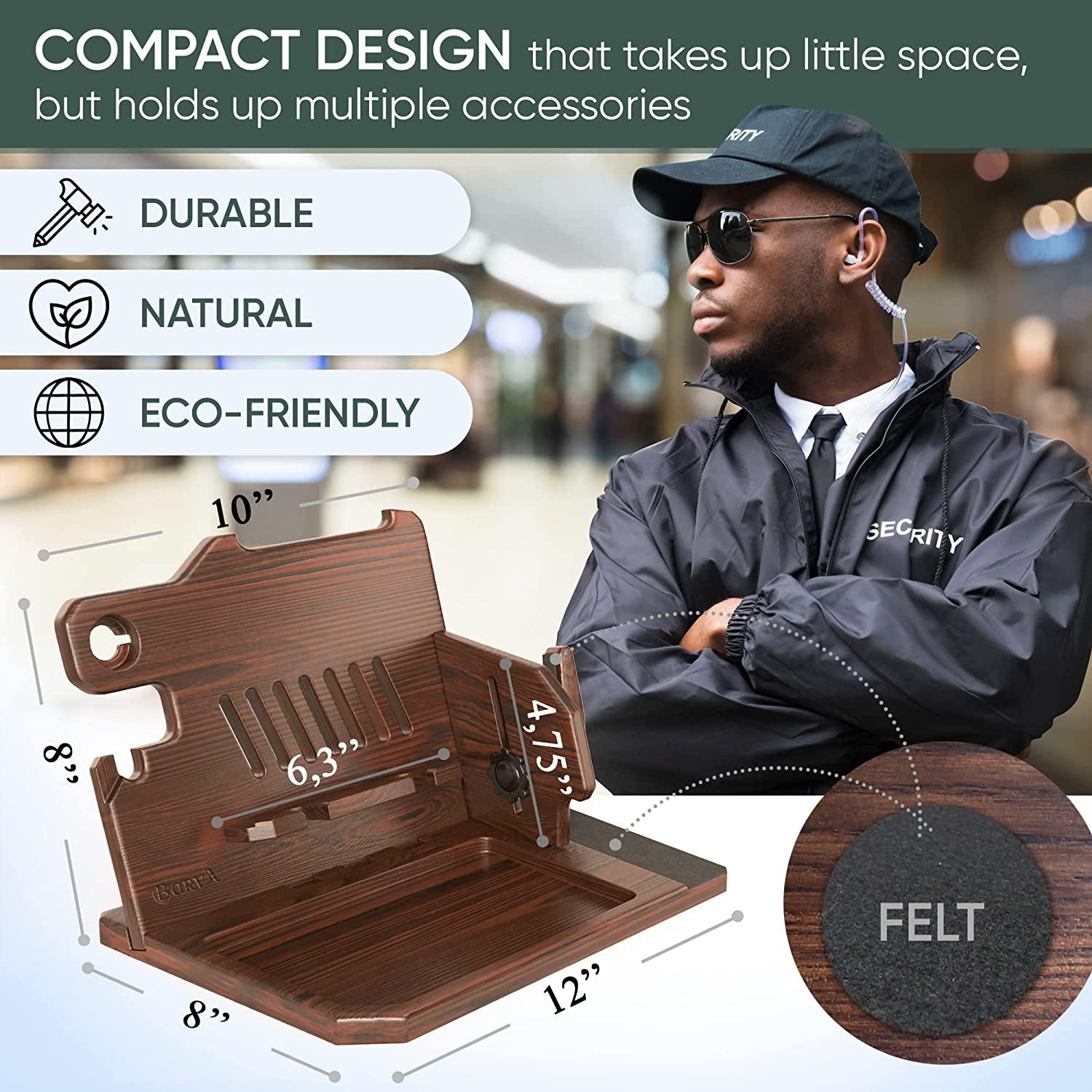 BARVA ADAPTIVE EDC TRAY WITH GUN HOLDER: DECLUTTER