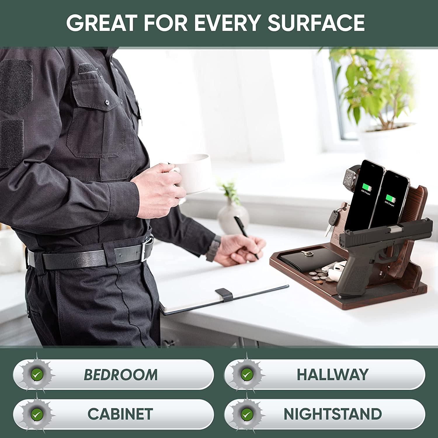 BARVA ADAPTIVE EDC TRAY WITH GUN HOLDER: DECLUTTER